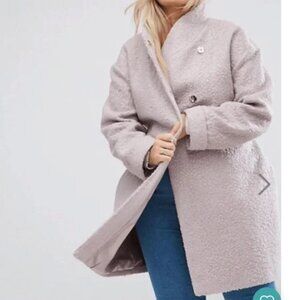 ASOS Curve Textured Throw On Coat